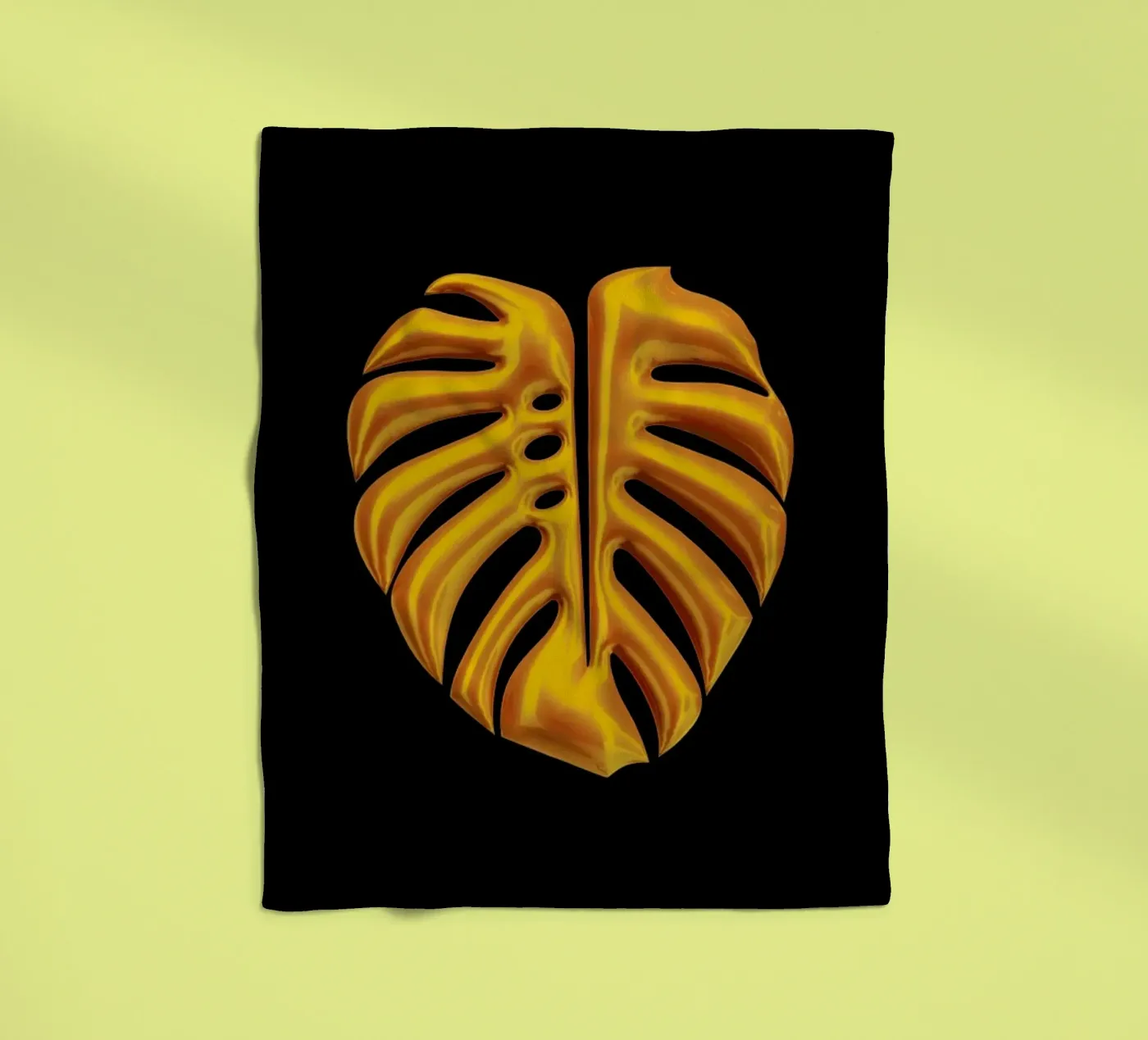 Leaf fleece blanket by Octavian