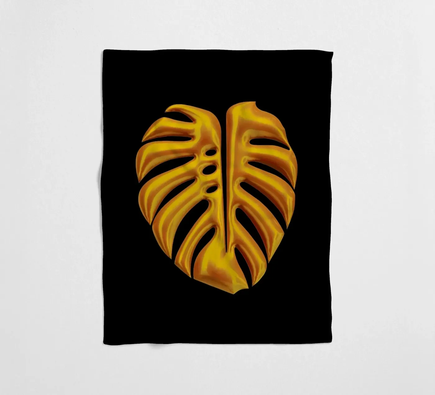 Leaf fleece blanket by Octavian