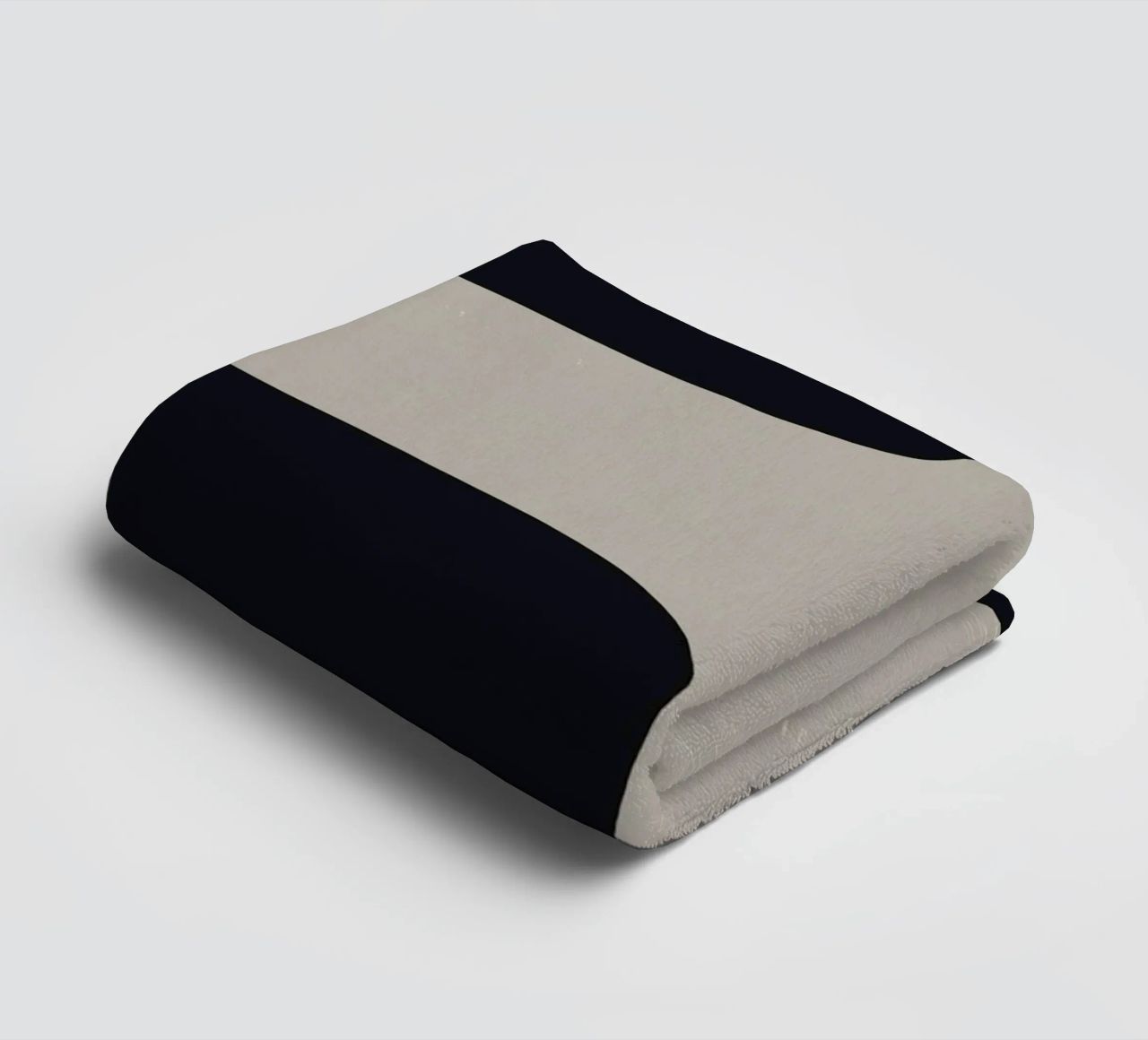 Minimal organisch grijs abstract badhanddoek van Little Dean