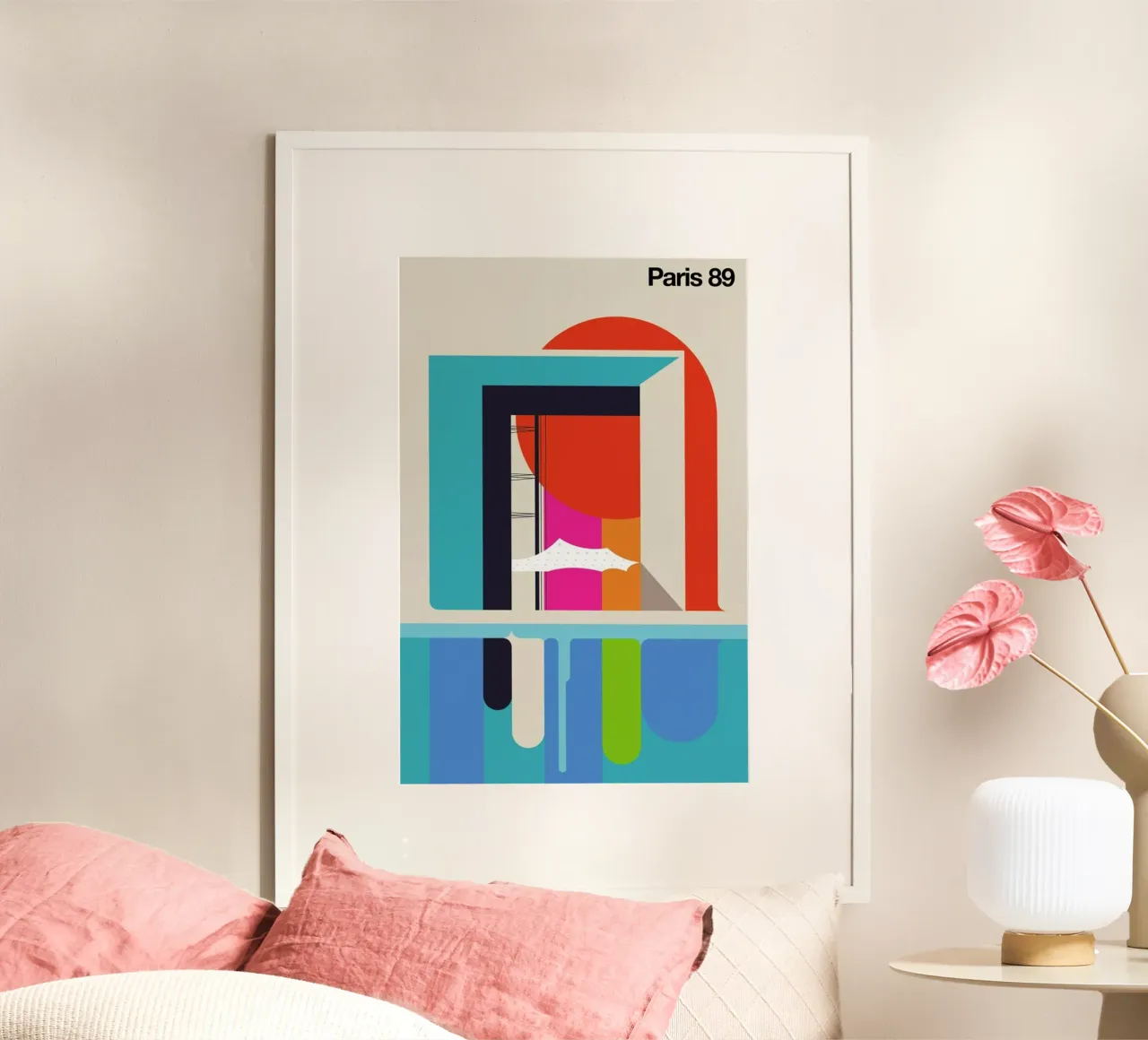 Paris 89 poster by Bo Lundberg