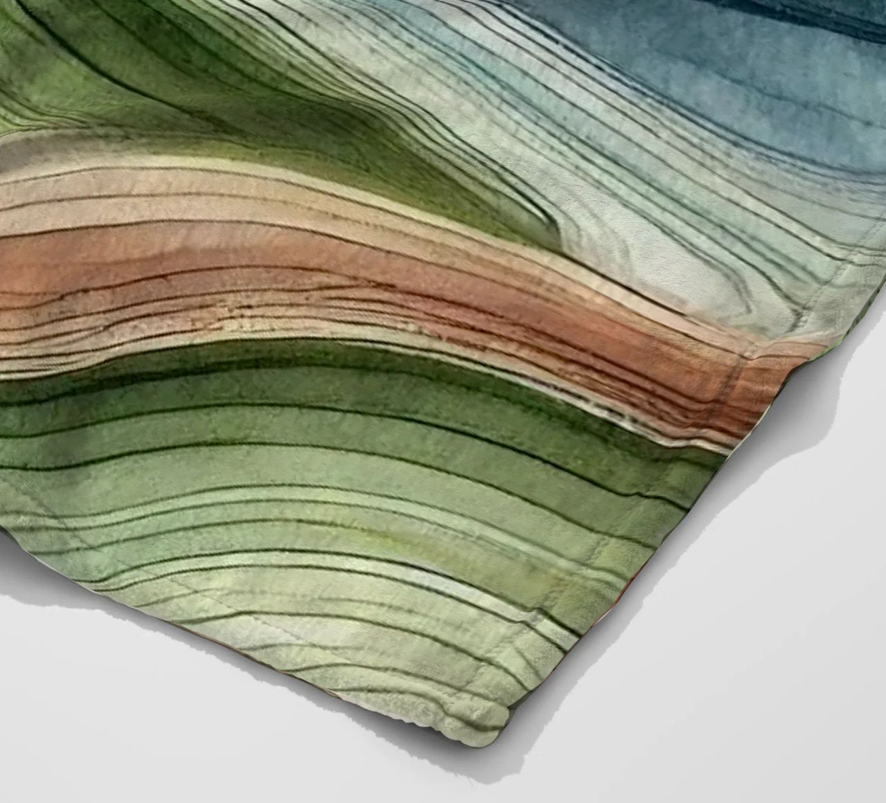 Vibrazioni astratte della natura in Art Déco coperta in pile da Chromatic Fusion Studio