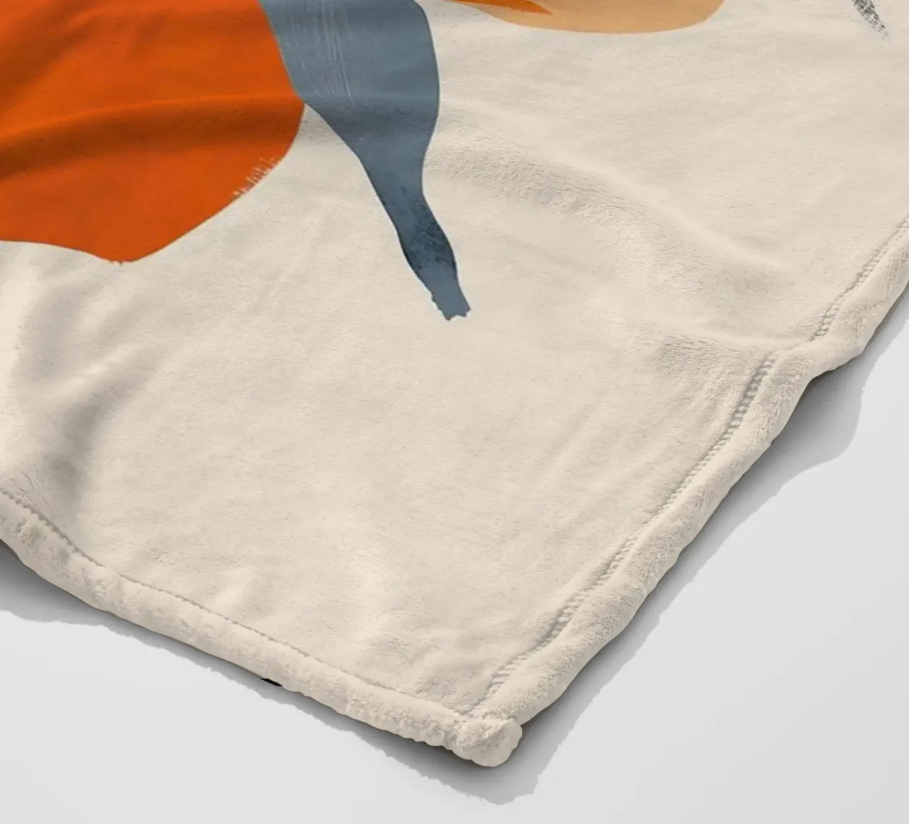 Botanical Illustration of Oranges on Branch with Leaves fleece blanket by Melloi Art Print