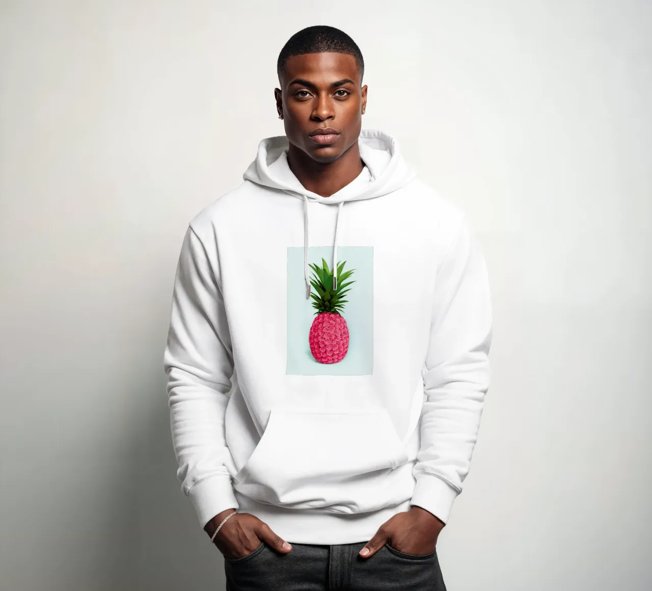 Pineapple Roses felpa con cappuccio da Paul Fuentes Design