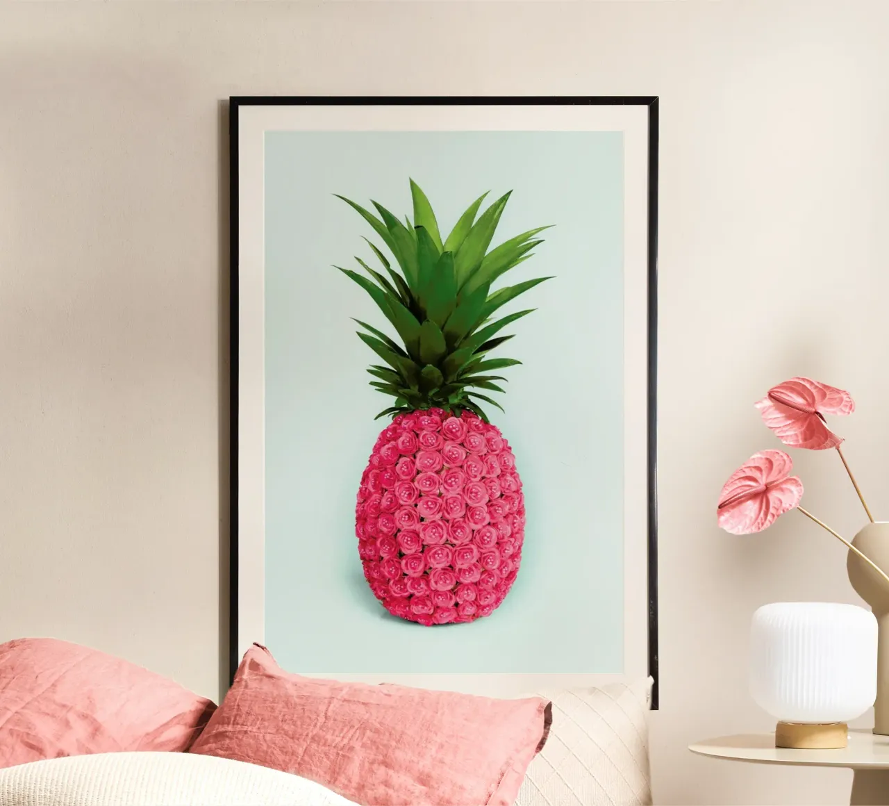 Pineapple Roses poster da Paul Fuentes Design