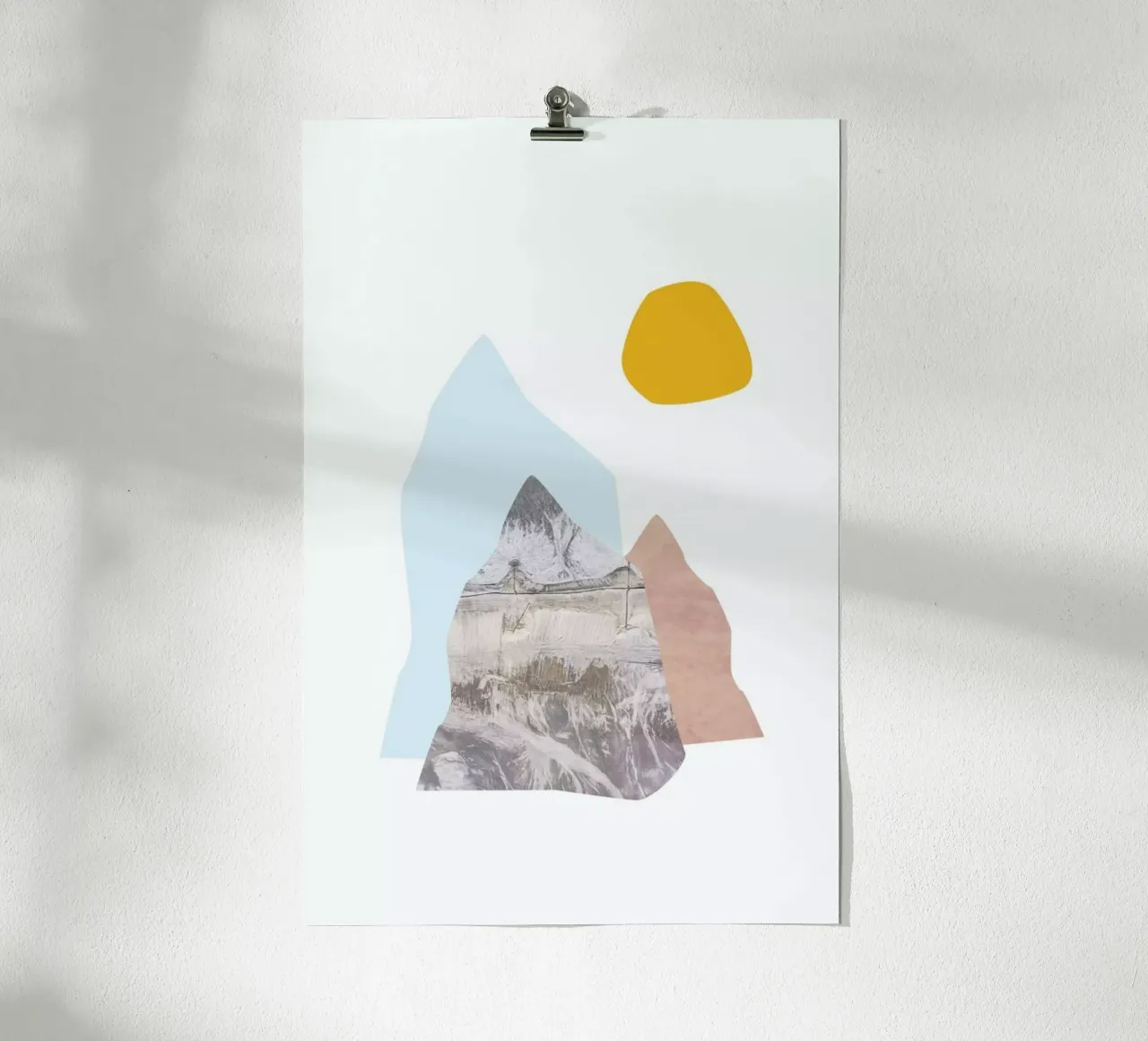 Abstract Mountains carta hahnemühle da petiteCAPS