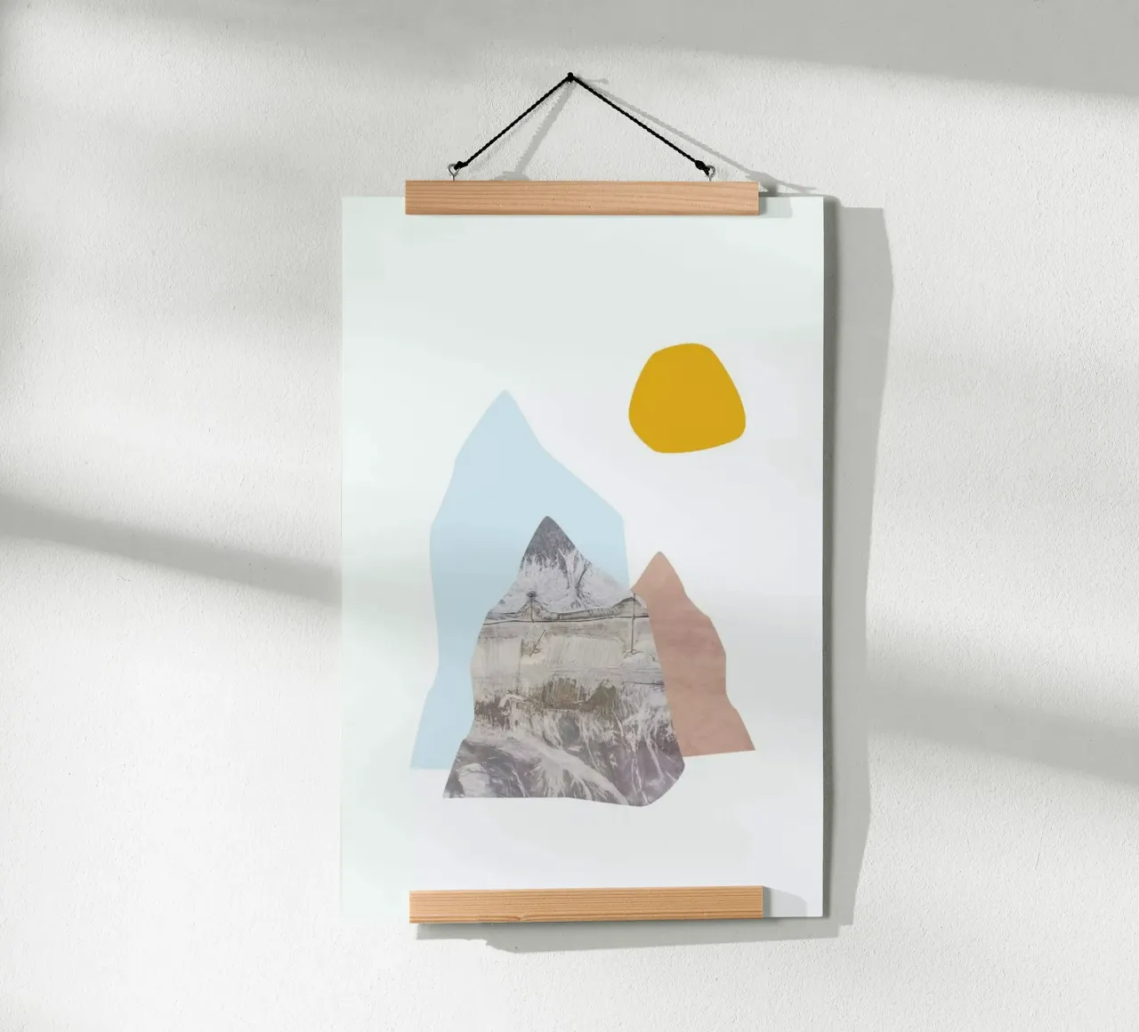 Abstract Mountains carta hahnemühle da petiteCAPS