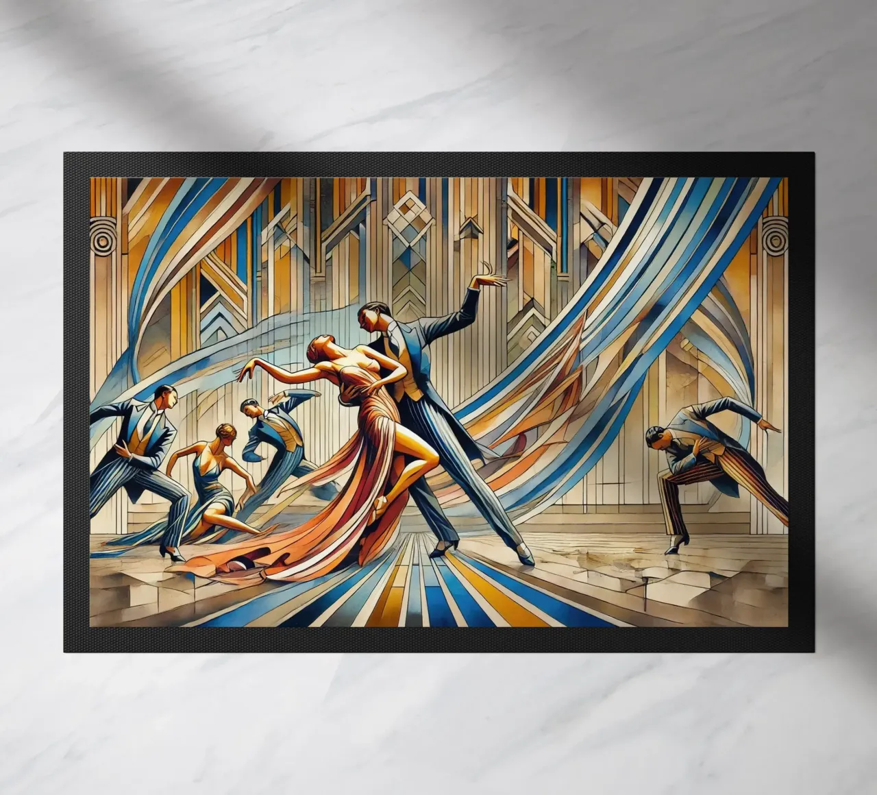 Art Deco Dance Scene zerbino da Chromatic Fusion Studio