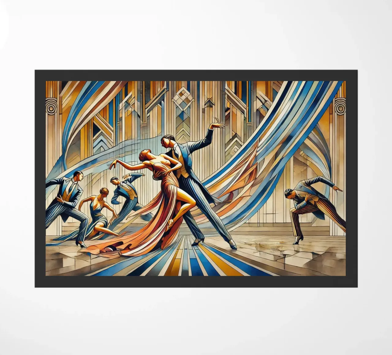 Art Deco Dance Scene zerbino da Chromatic Fusion Studio