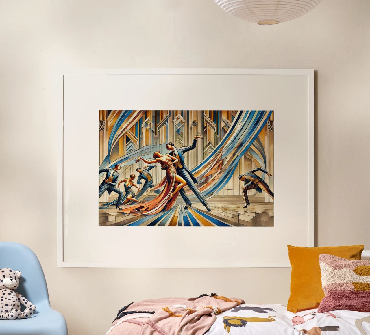 Art Deco Dance Scene poster by Chromatic Fusion Studio