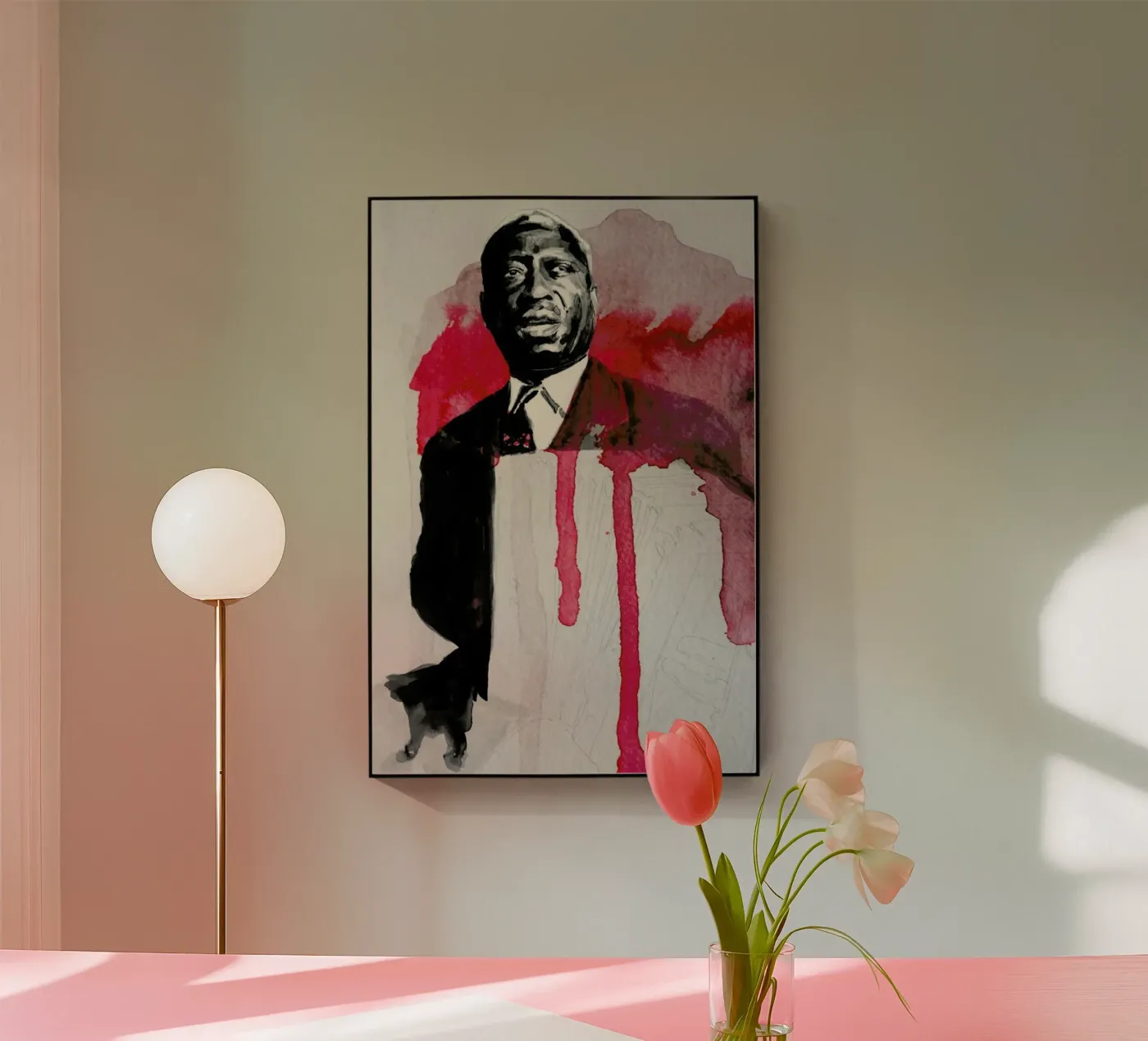 Leadbelly acryl van David Diehl