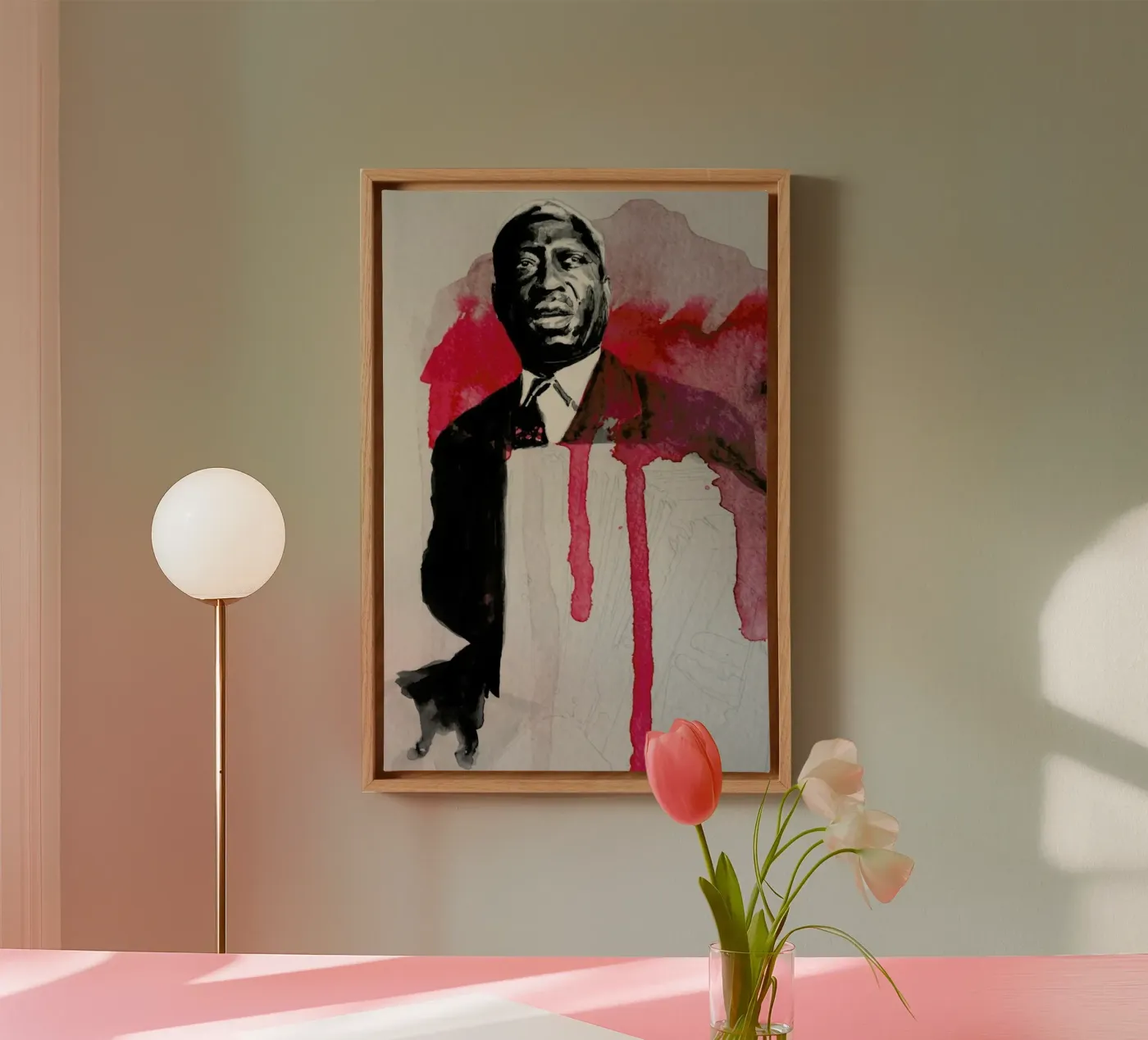 Leadbelly canvas by David Diehl