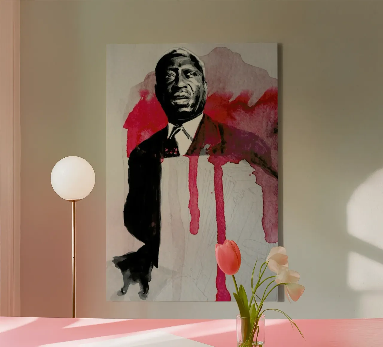 Leadbelly canvas van David Diehl