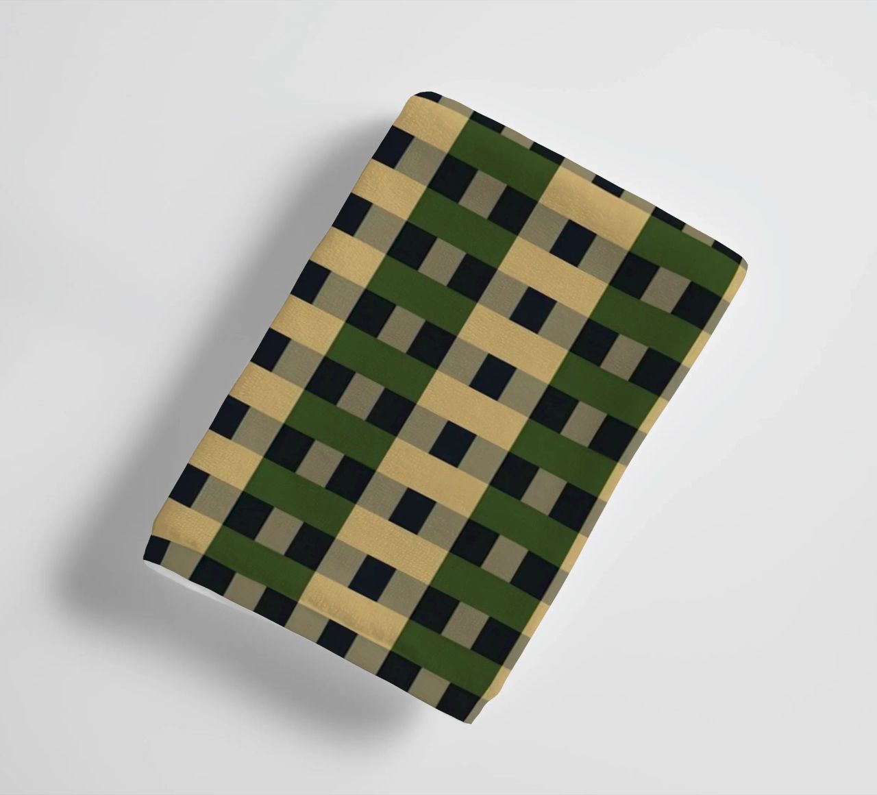 Plaid checker retro game color towel by Little Dean