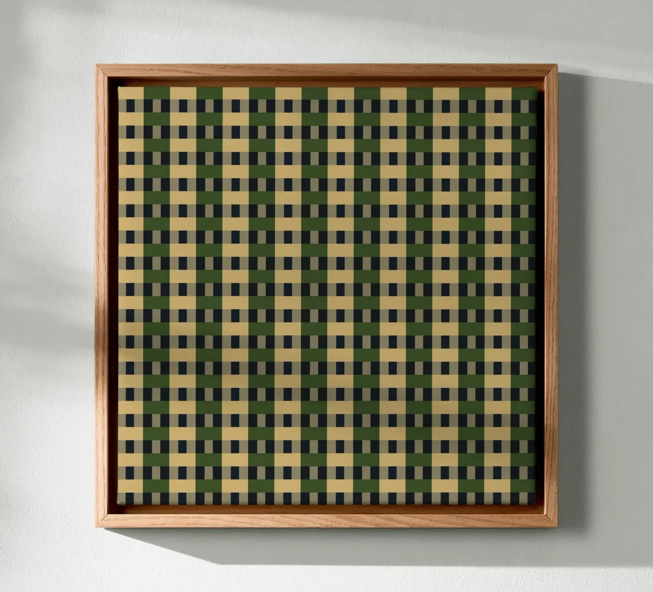 Plaid checker retro game color canvas by Little Dean