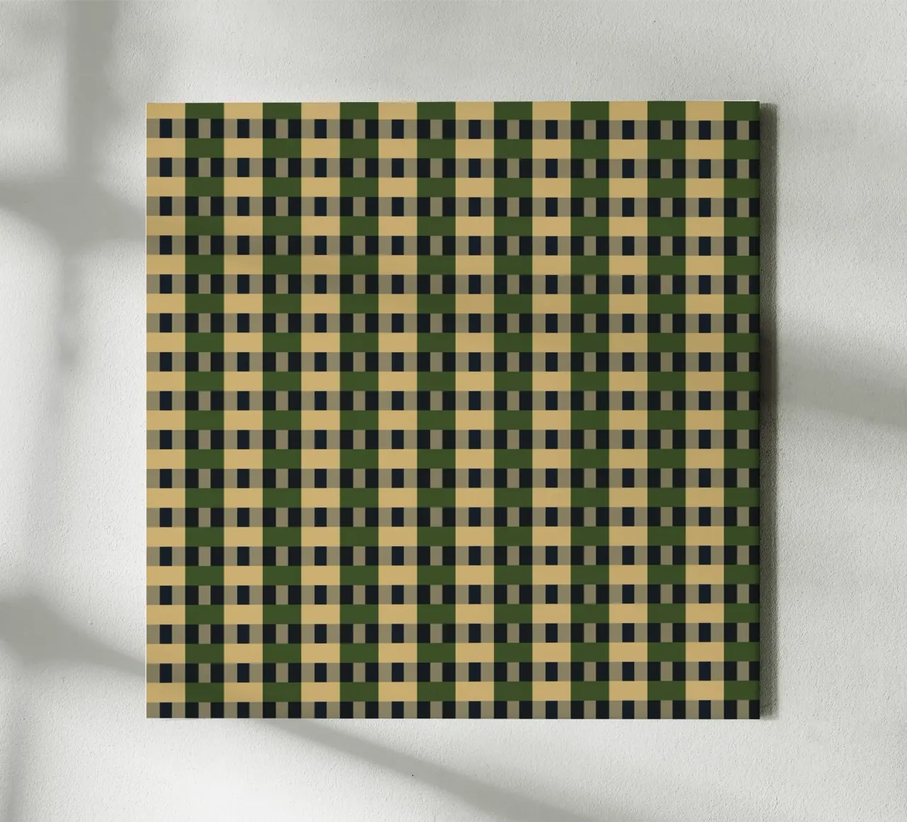 Plaid checker retro game color canvas by Little Dean