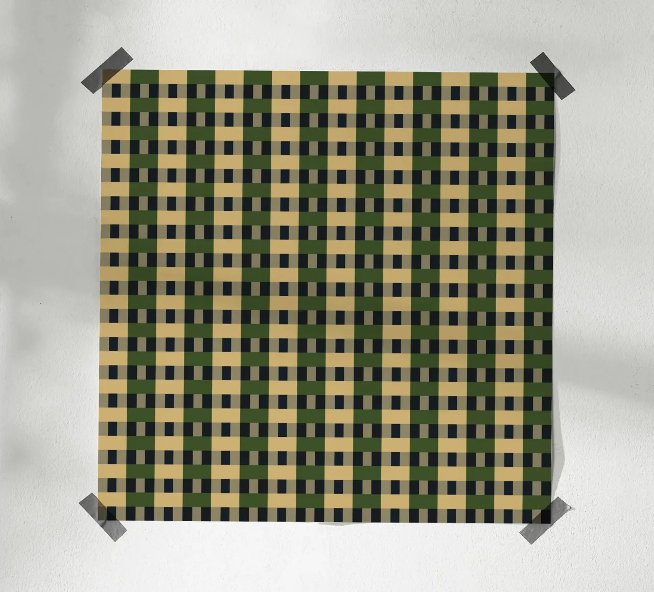 Plaid checker retro game color hahnemühle de Little Dean