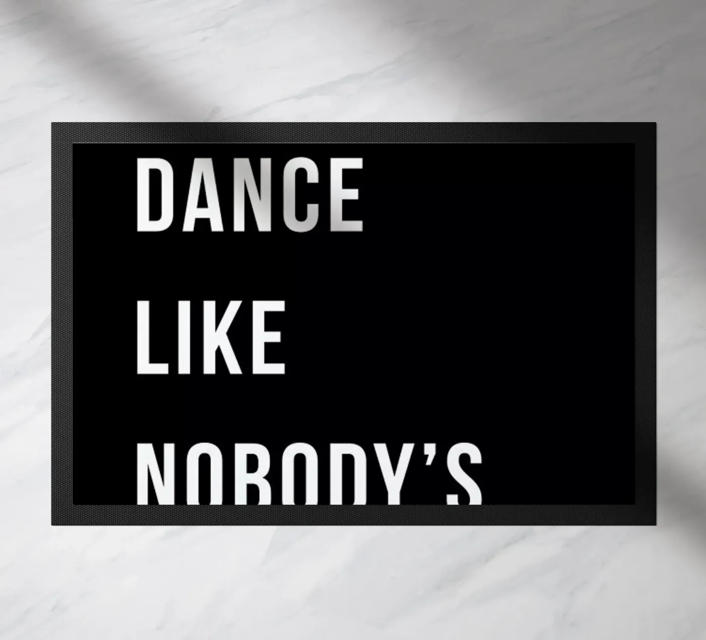 Dance - Black doormat by Studio One