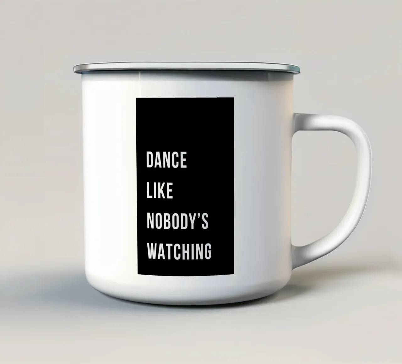 Dance - Black tazza in smalto da Studio One