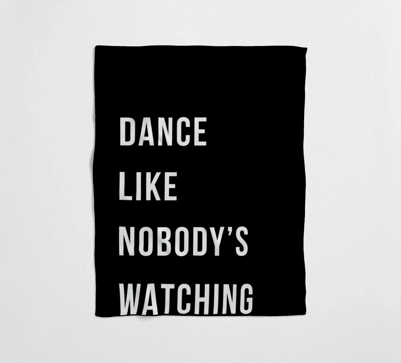 Dance - Black fleecedeken van Studio One