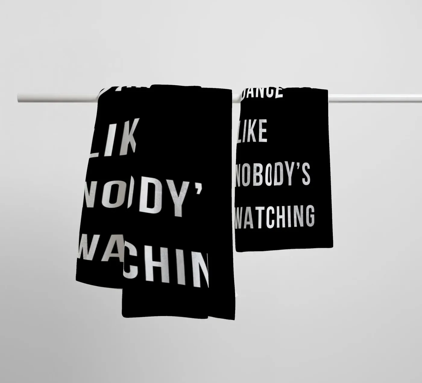 Dance - Black towel by Studio One