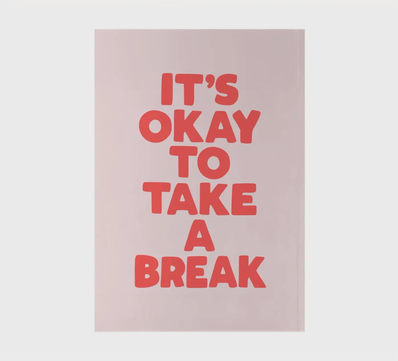 It's Okay to Take a Break Whimsical Typography Design notebook by THE MOTIVATED TYPE