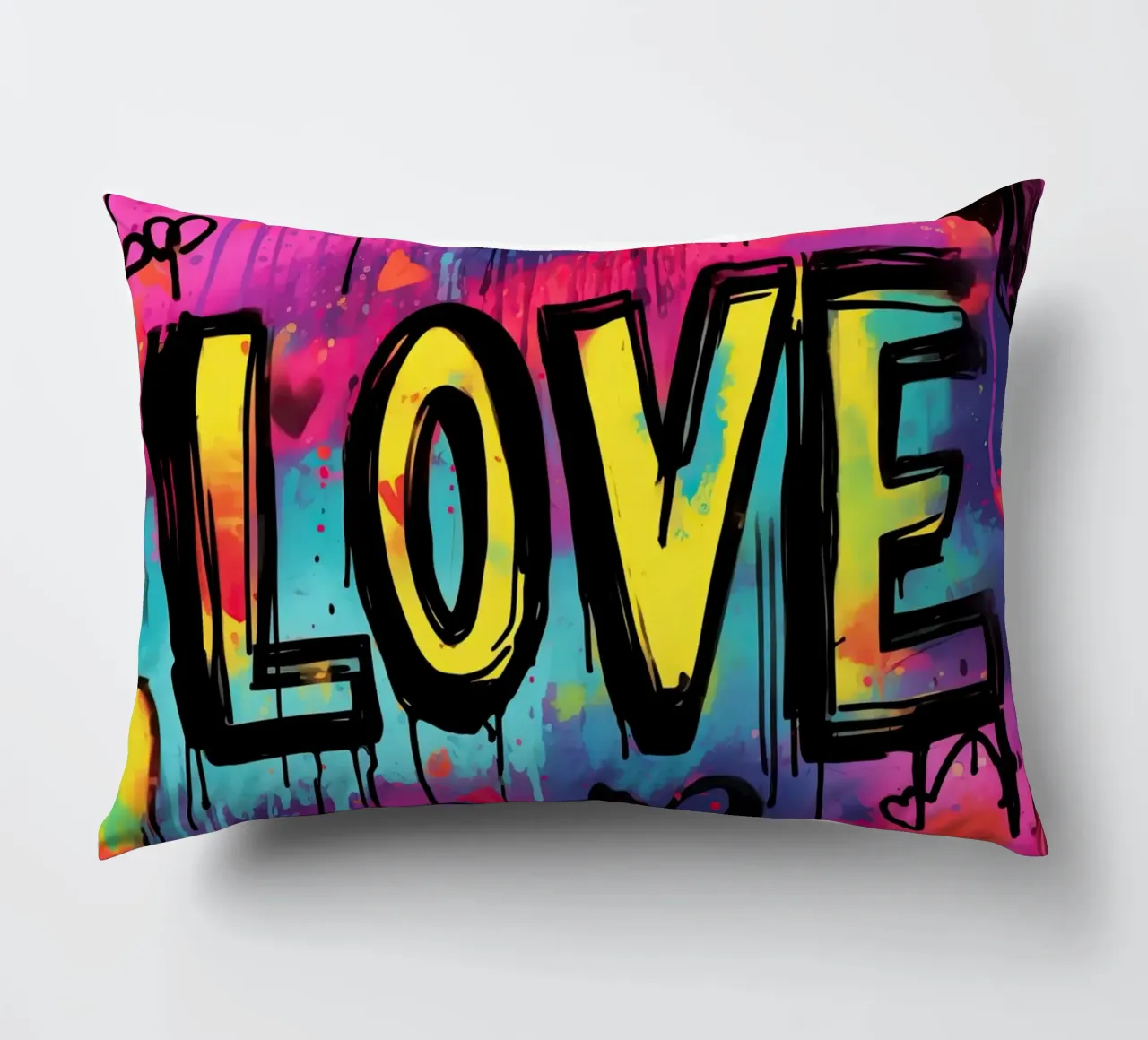 Amore | Street Art Graffiti Kalligraphie cuscino da Autofocus