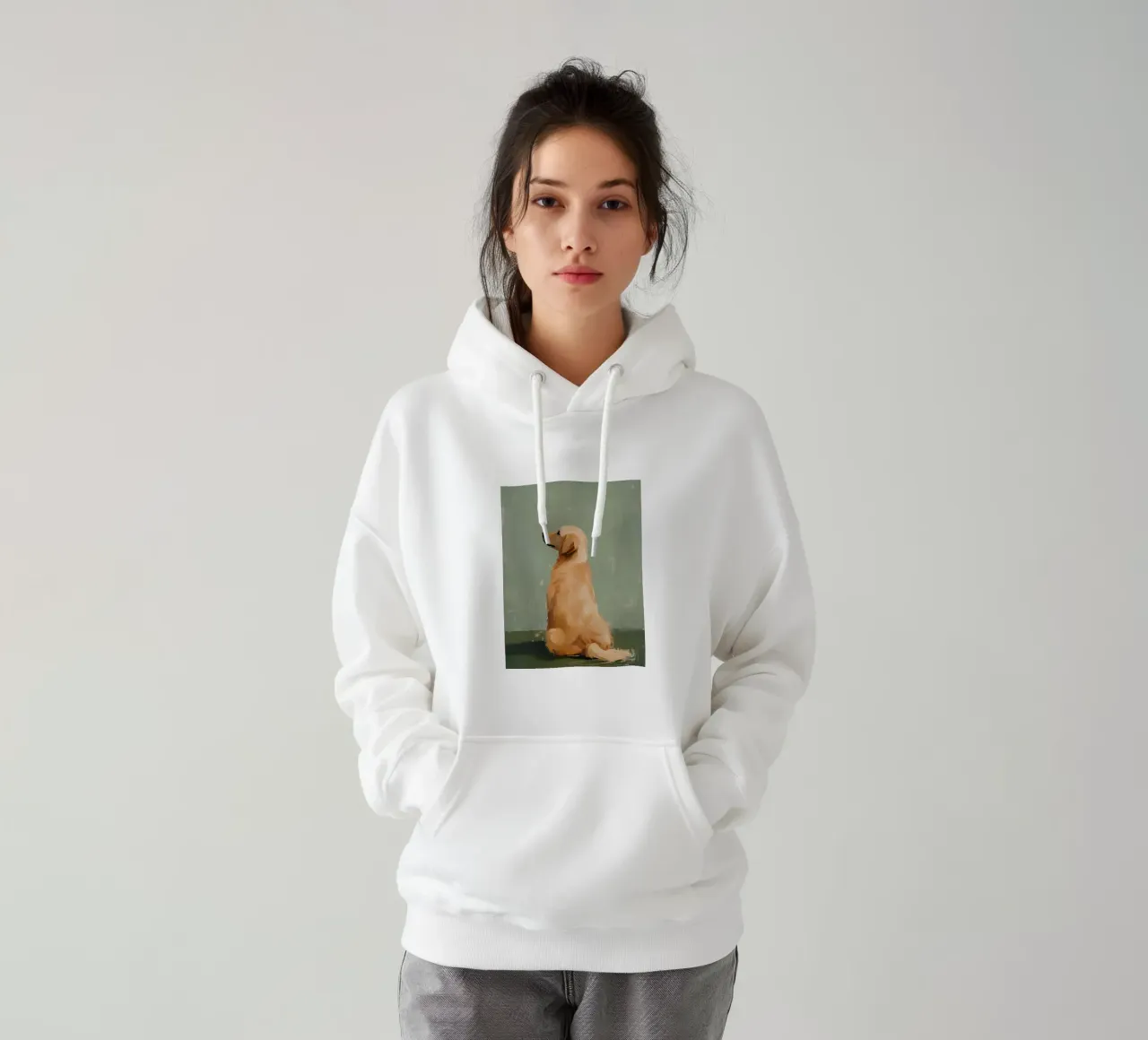 Golden Retriever felpa con cappuccio da IamHomeStudio