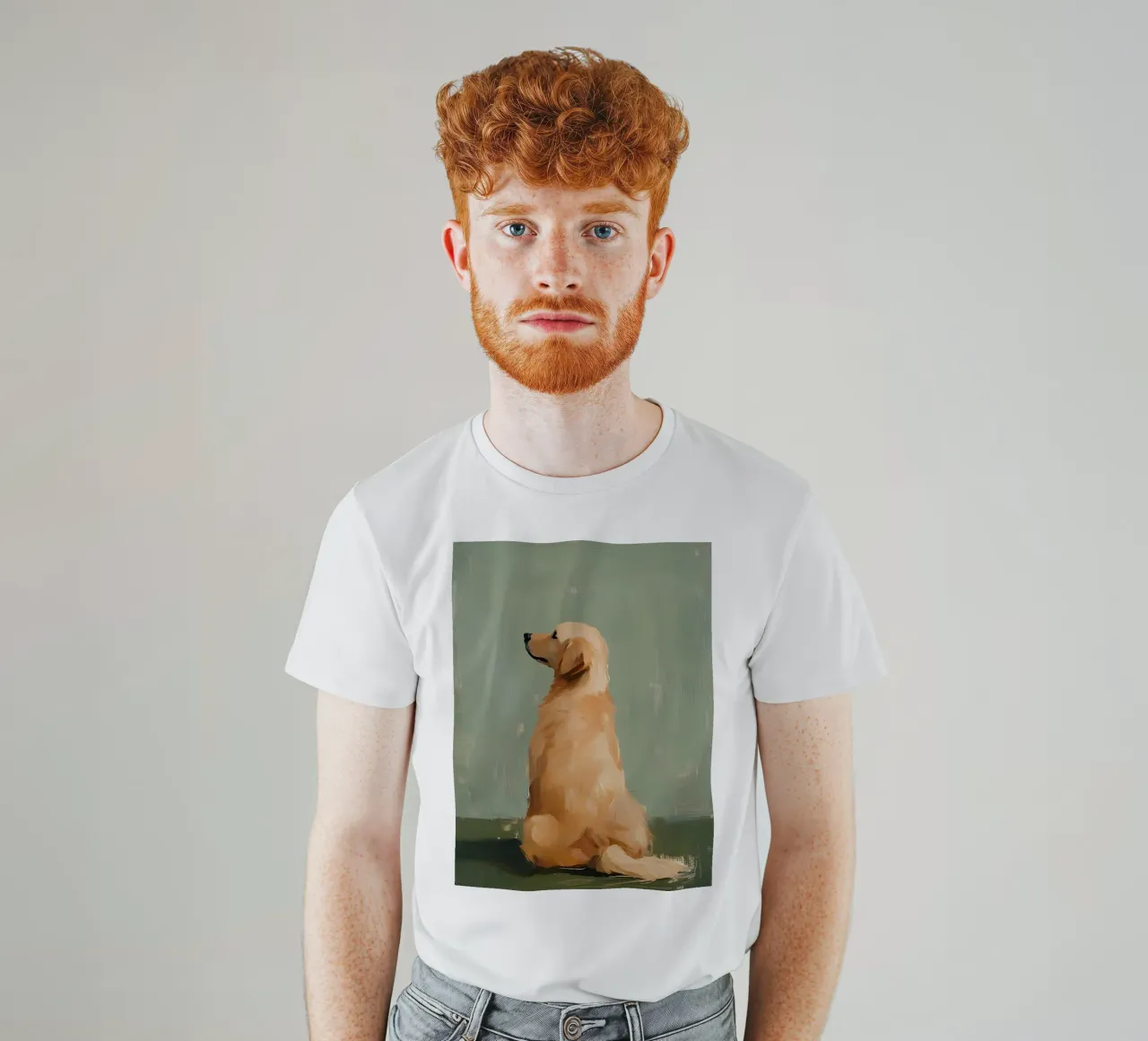 Golden Retriever t-shirt da IamHomeStudio
