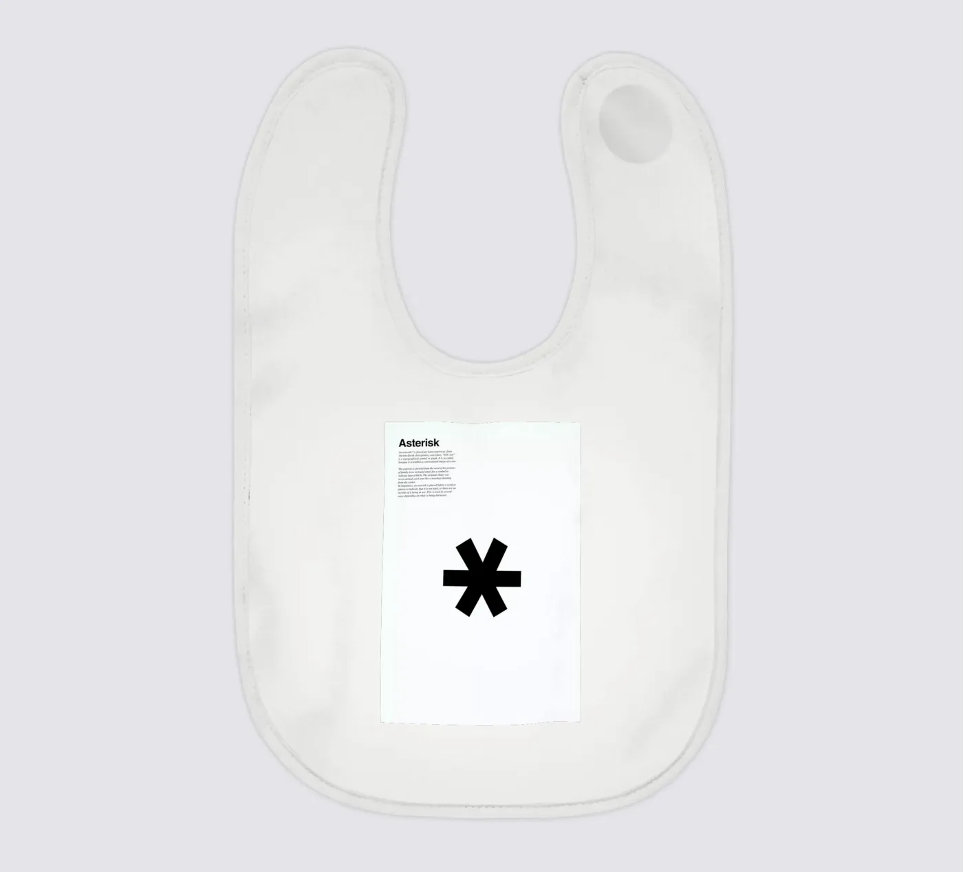Asterisk baby bib by LeDieg
