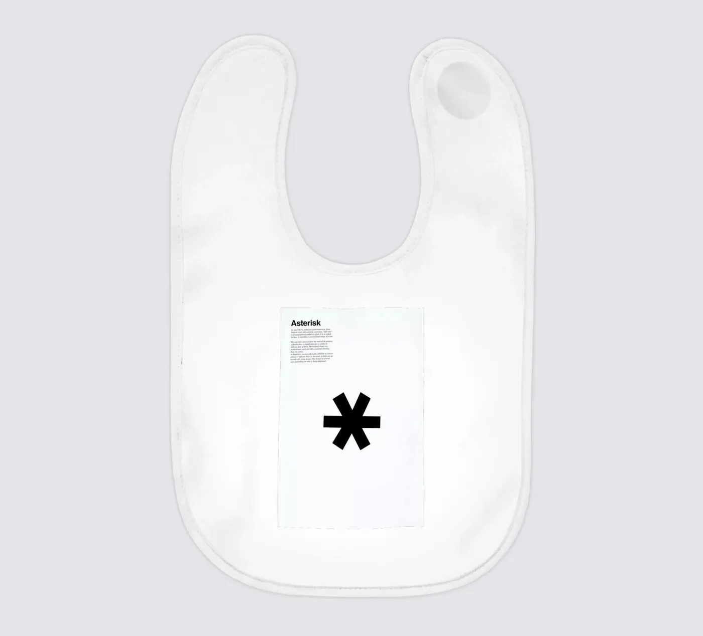 Asterisk baby bib by LeDieg