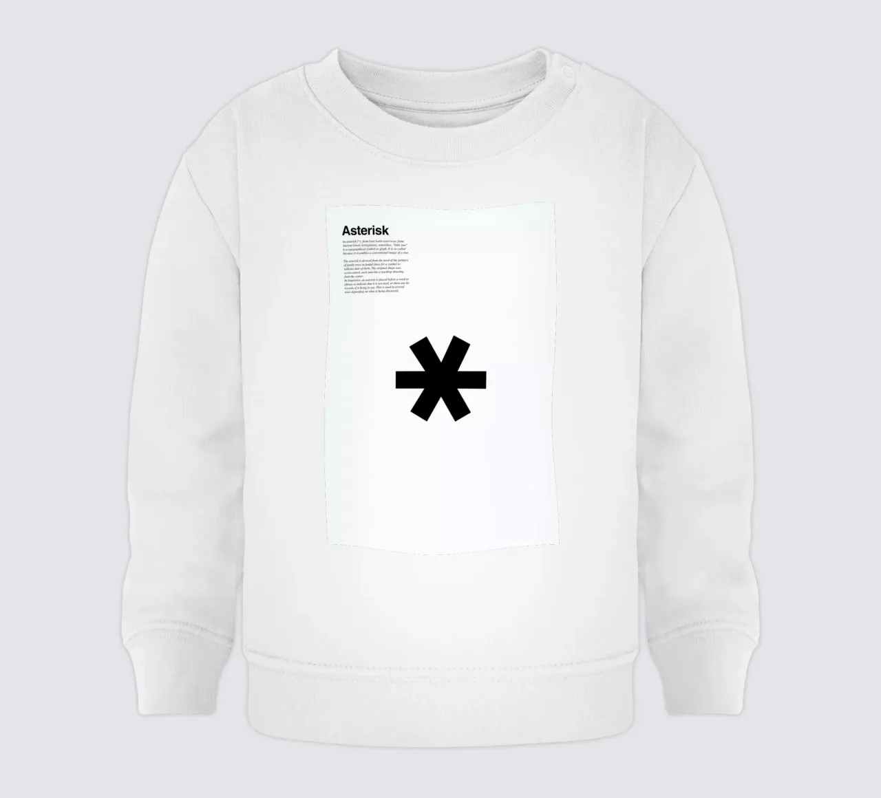 Asterisk felpa neonato da LeDieg