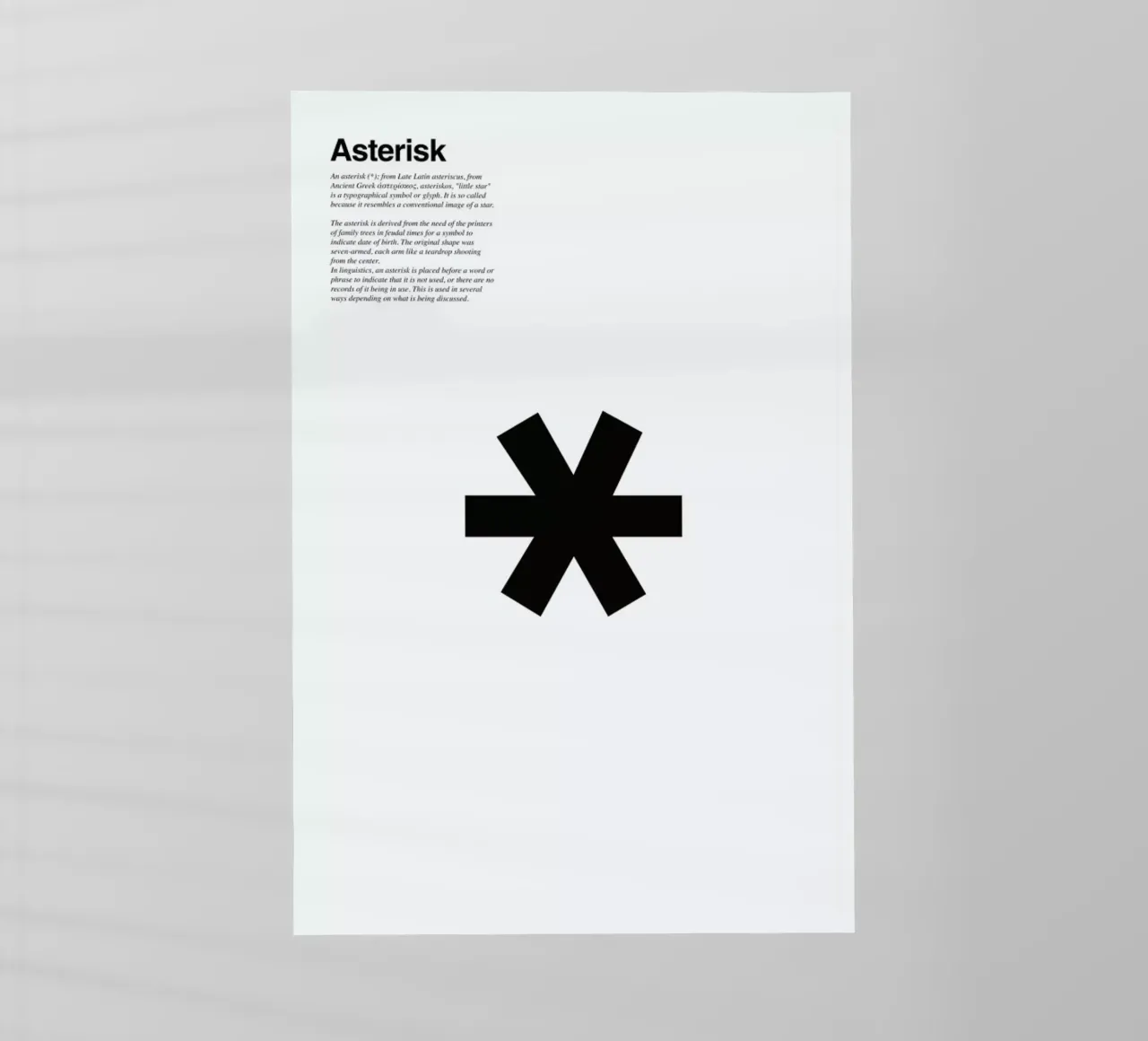 Asterisk pellicola backlit da LeDieg