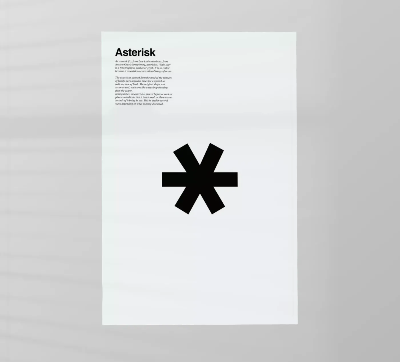 Asterisk pellicola backlit da LeDieg