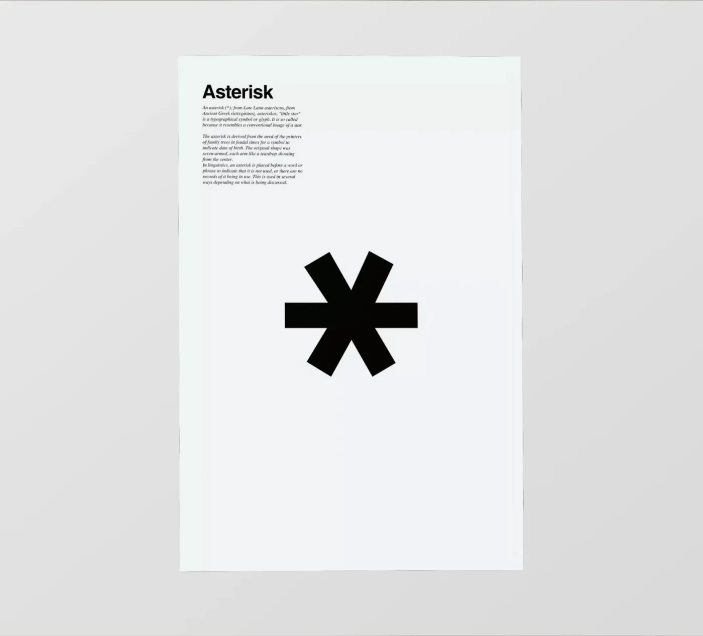 Asterisk pellicola backlit da LeDieg