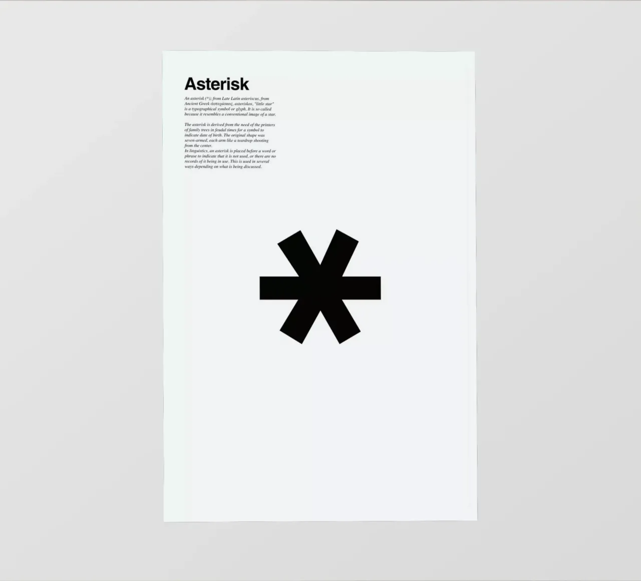 Asterisk telo in pvc da LeDieg