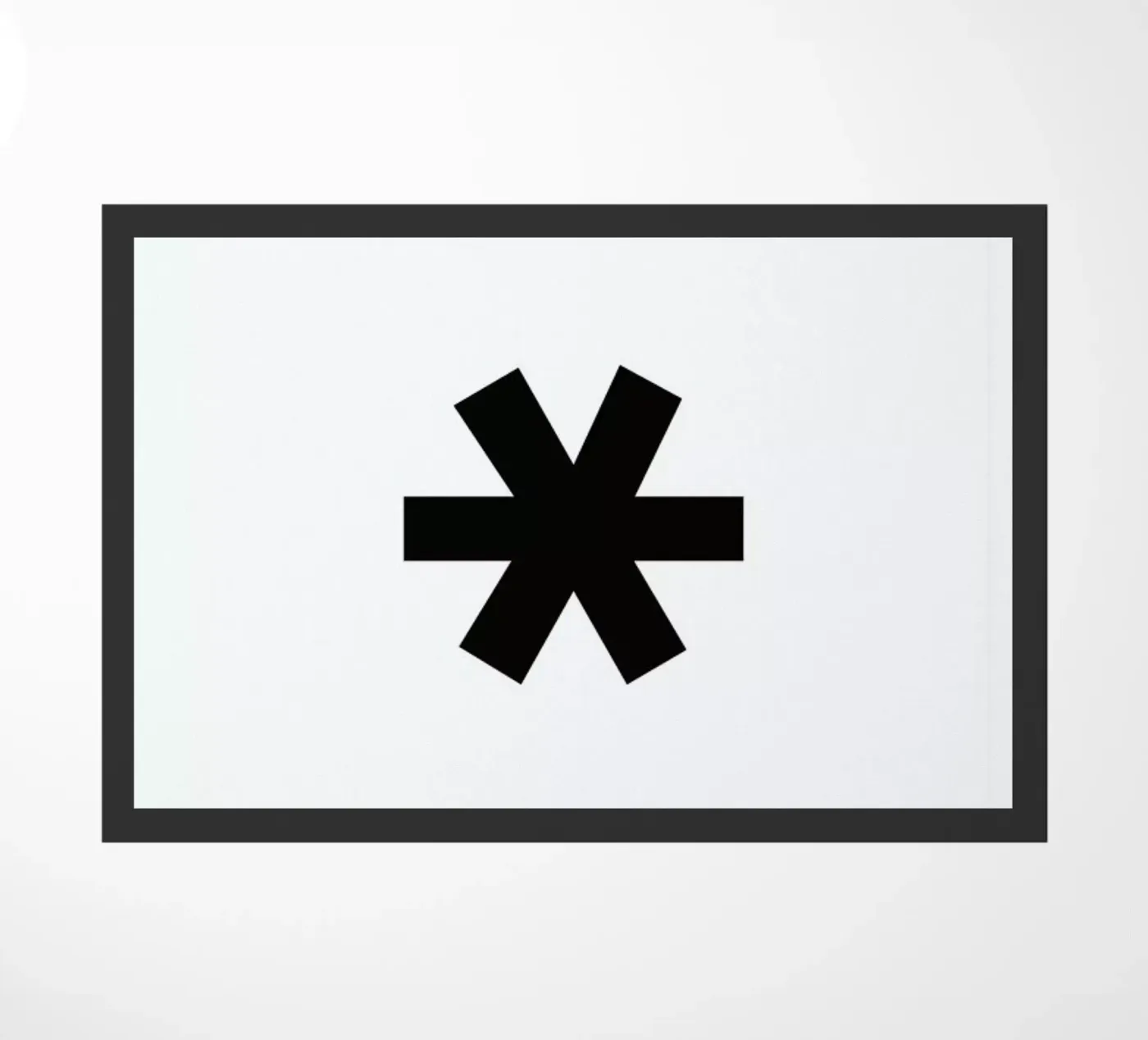 Asterisk doormat by LeDieg