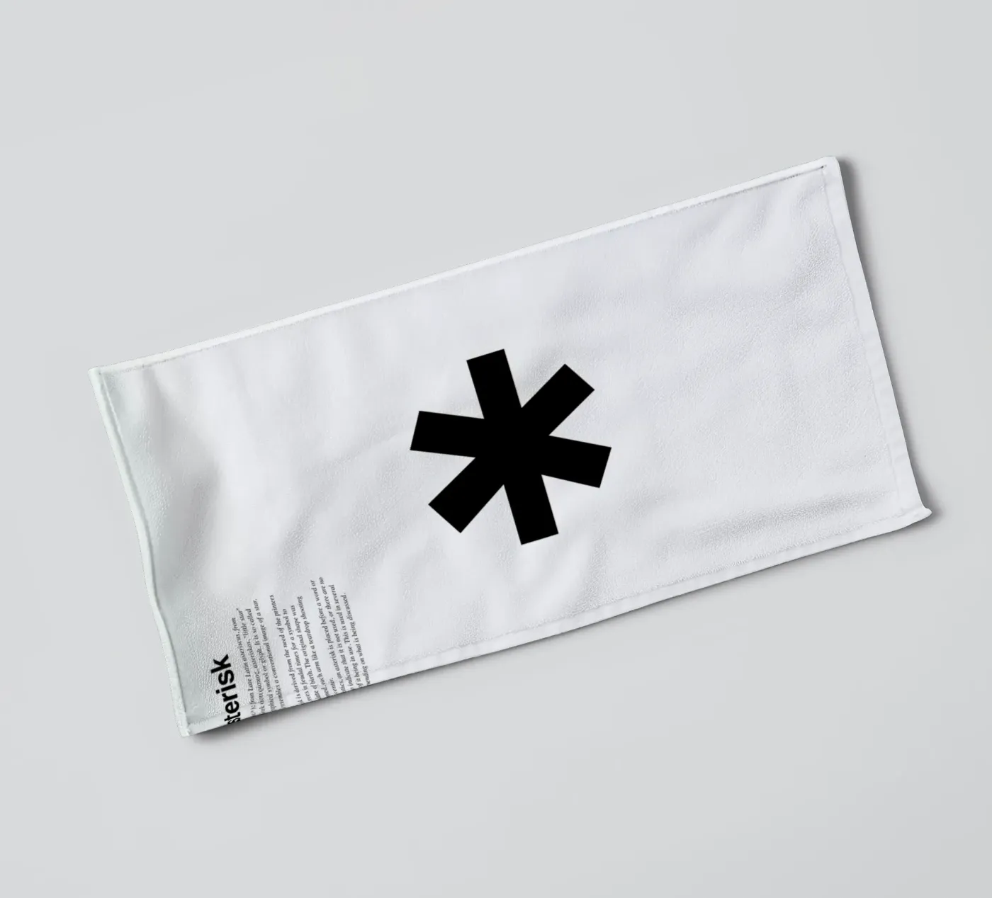 Asterisk towel by LeDieg
