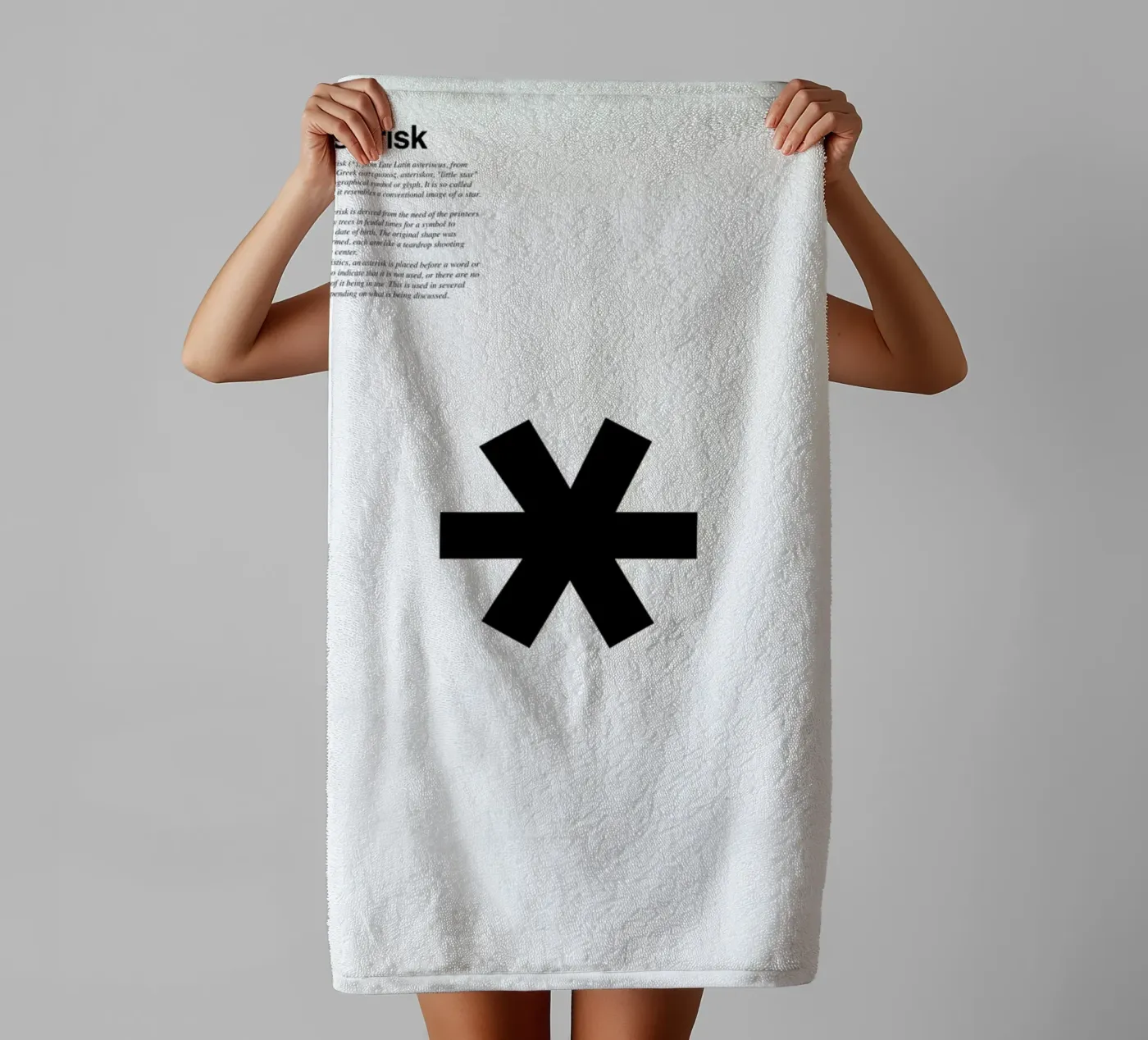 Asterisk towel by LeDieg