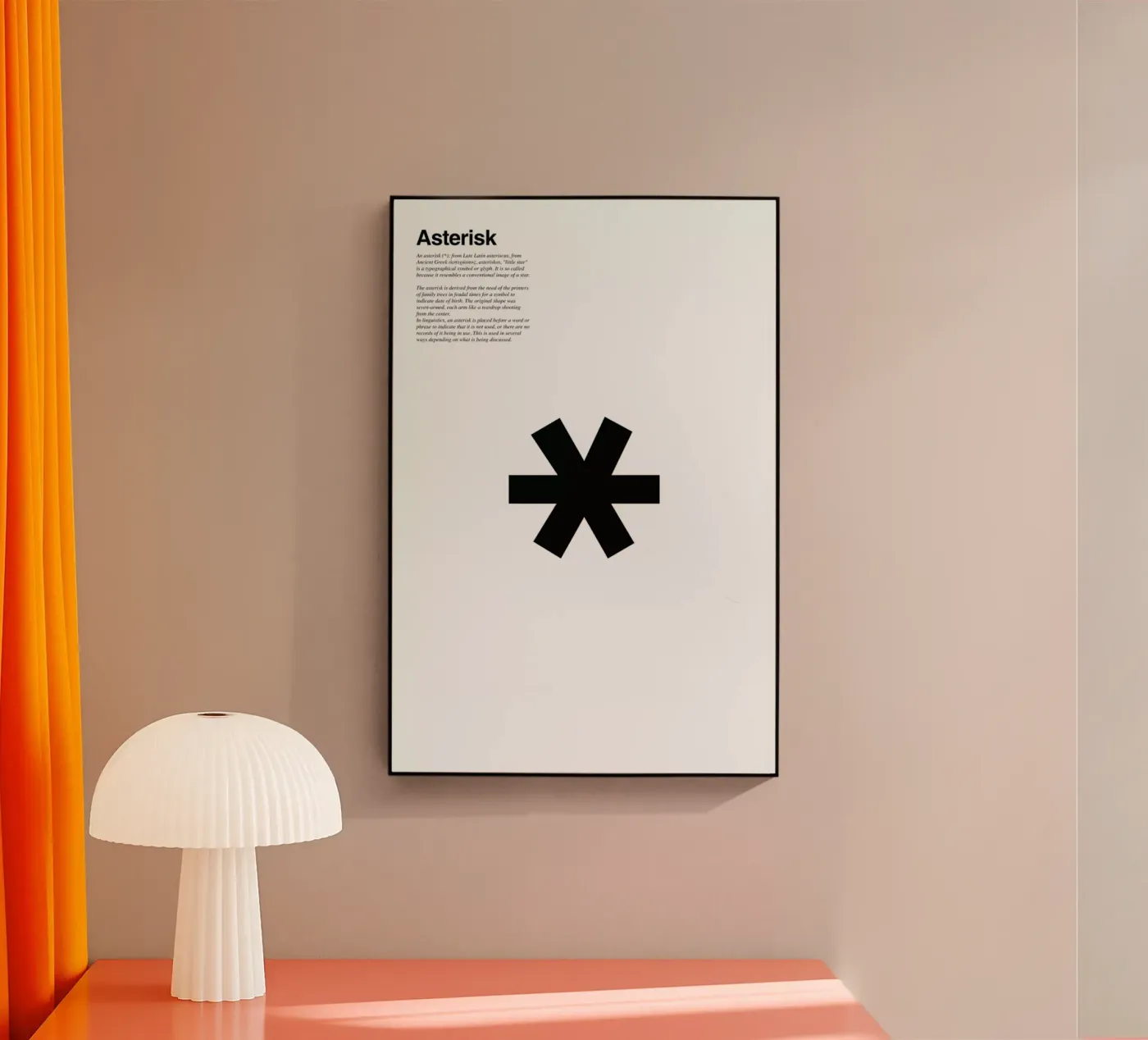 Asterisk acryl van LeDieg