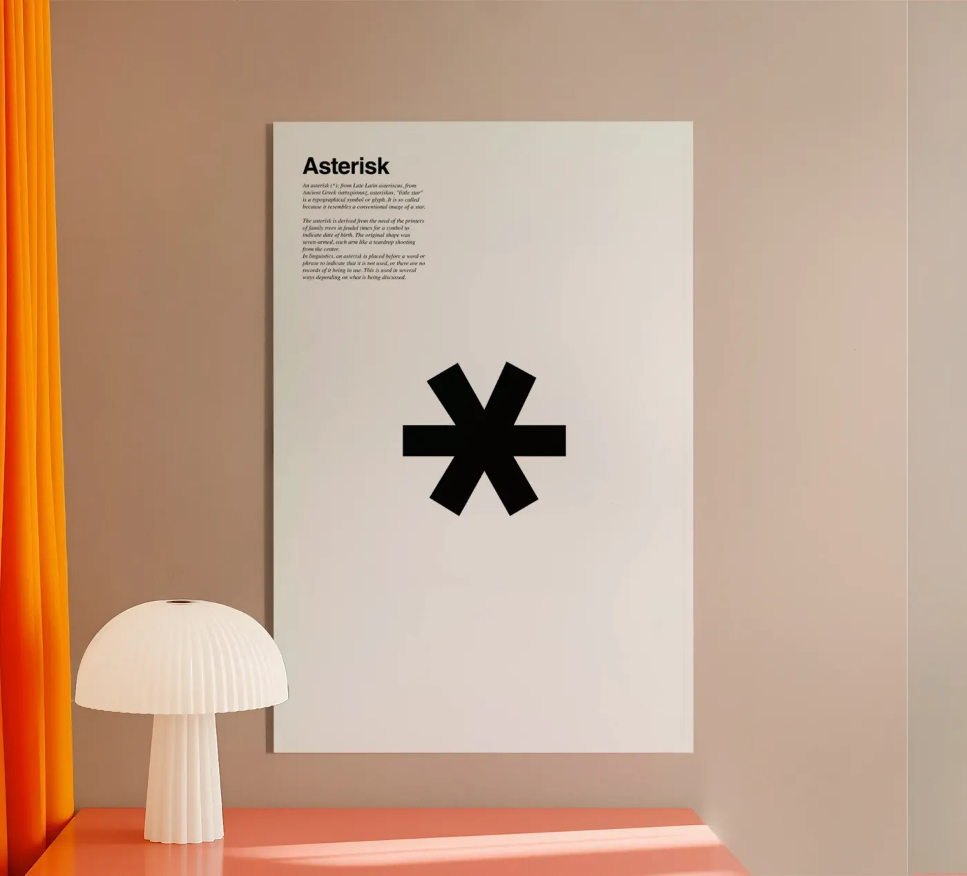 Asterisk acryl van LeDieg