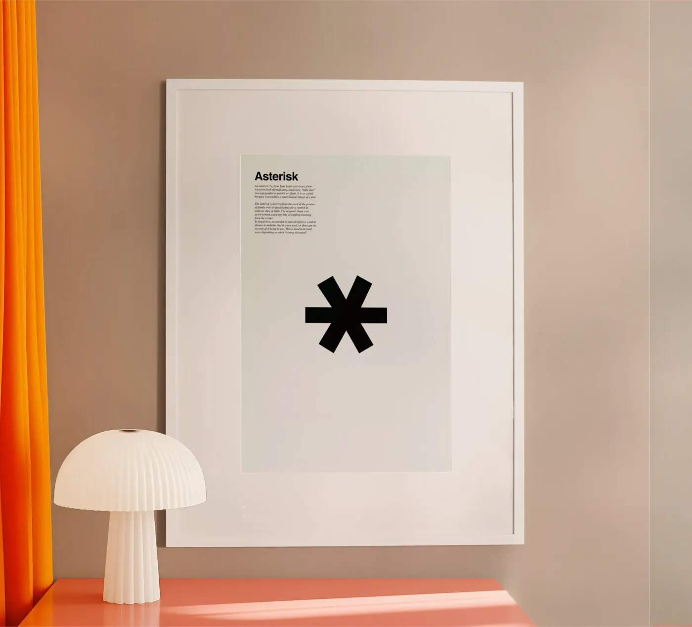 Asterisk poster by LeDieg