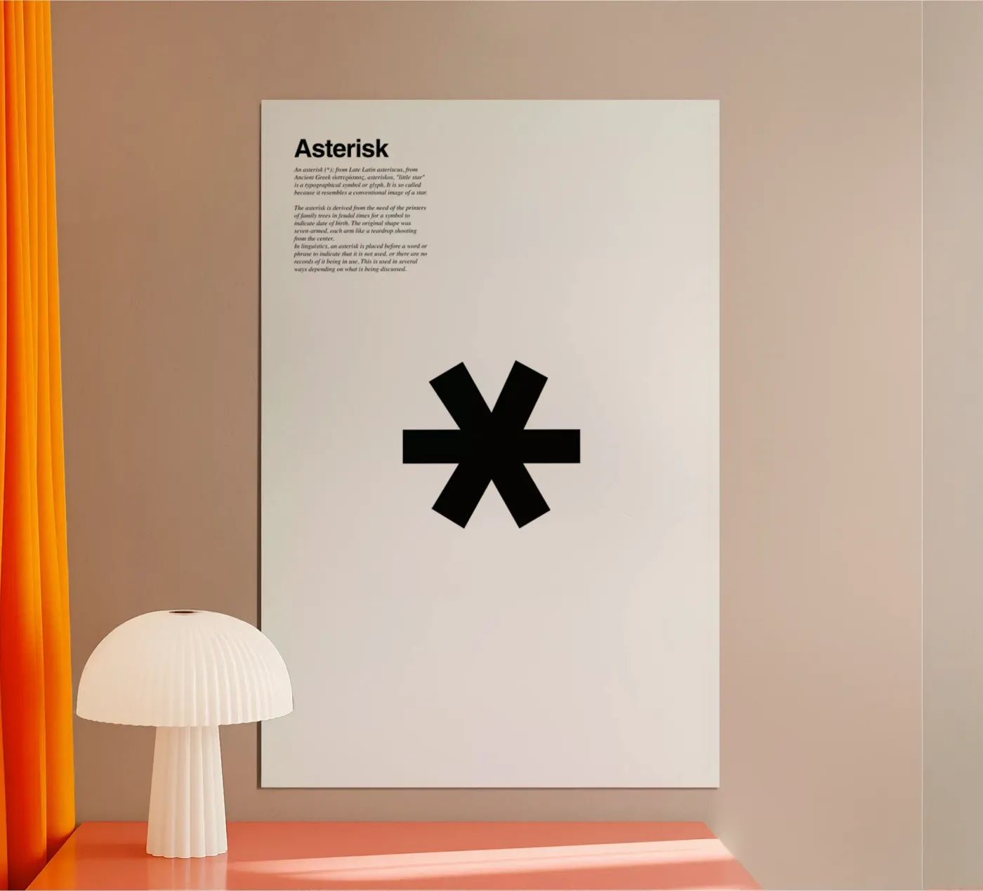 Asterisk poster van LeDieg