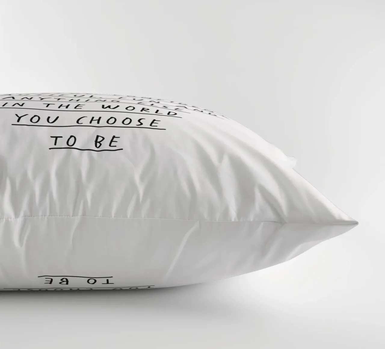 You Are Thoughtful, Creative, Kind, Wonderful and Beautiful decorative cushion by THE MOTIVATED TYPE