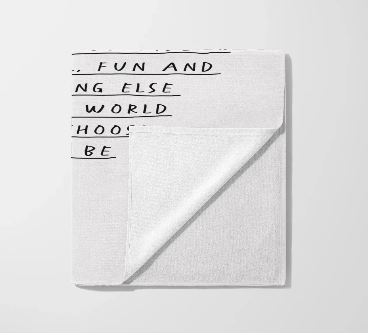 You Are Thoughtful, Creative, Kind, Wonderful and Beautiful beach towel by THE MOTIVATED TYPE
