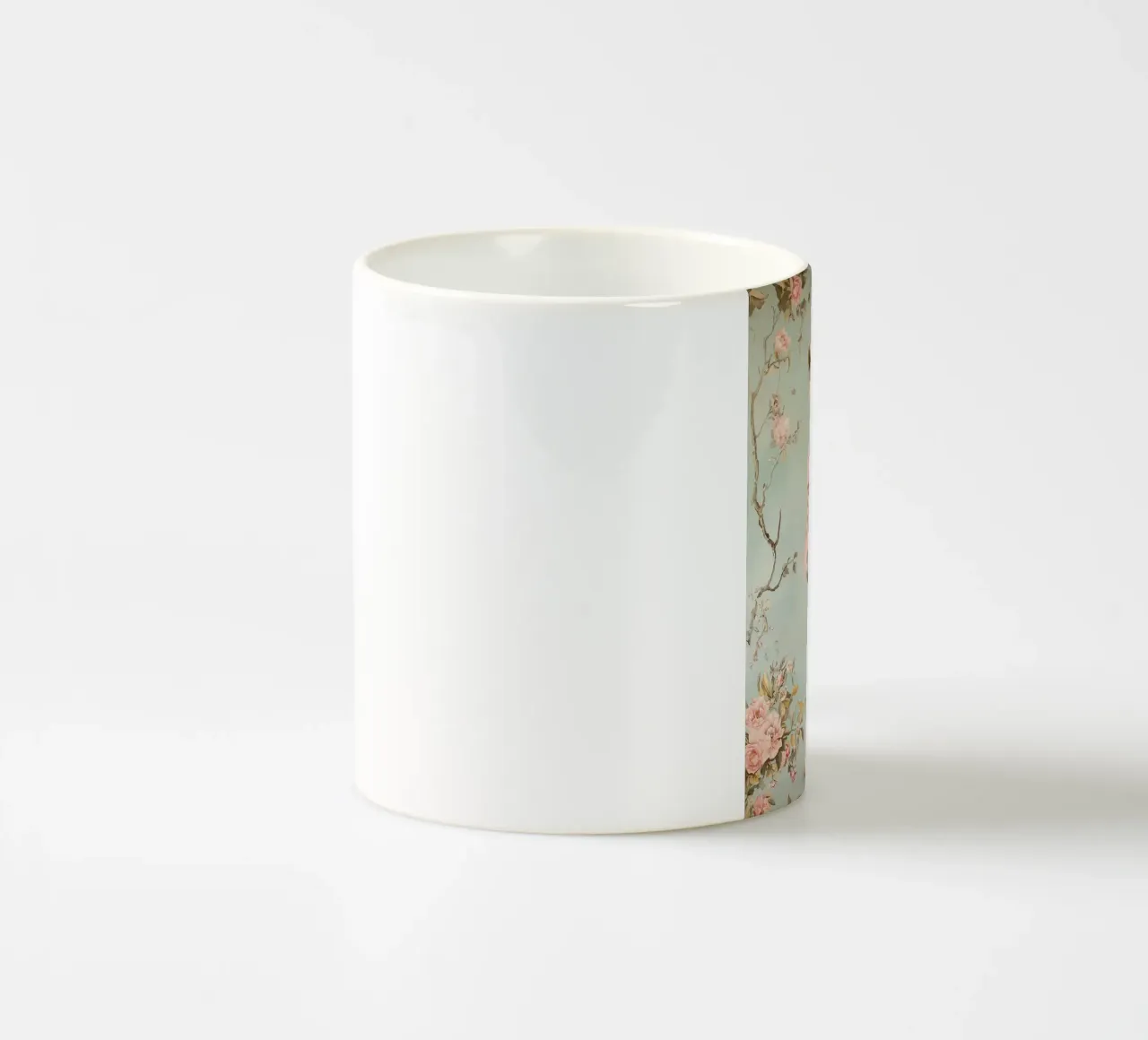 Ghepardo con fiocco rosa tazza in ceramica da IamHomeStudio