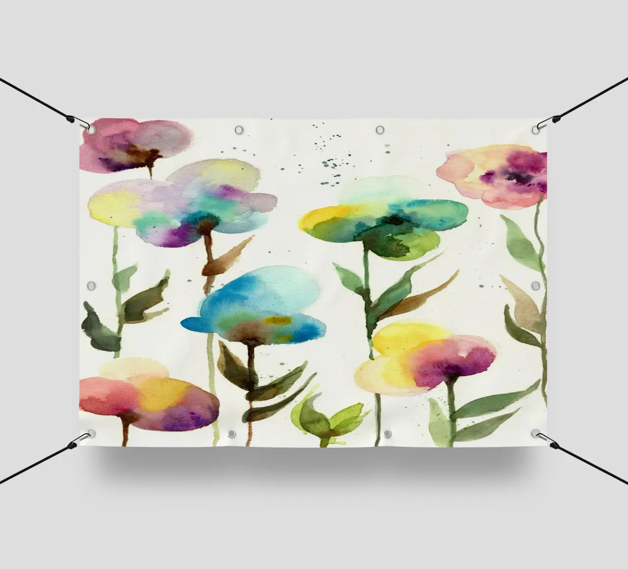 grandi fiori telo in pvc da Giulio Iurissevich