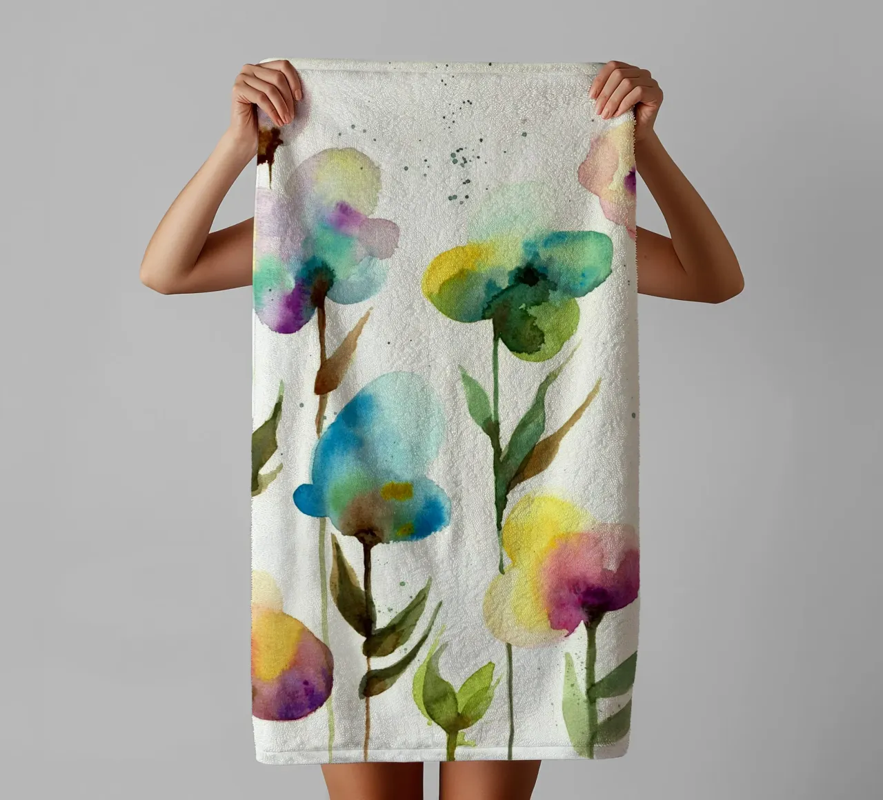 big flowers towel by Giulio Iurissevich