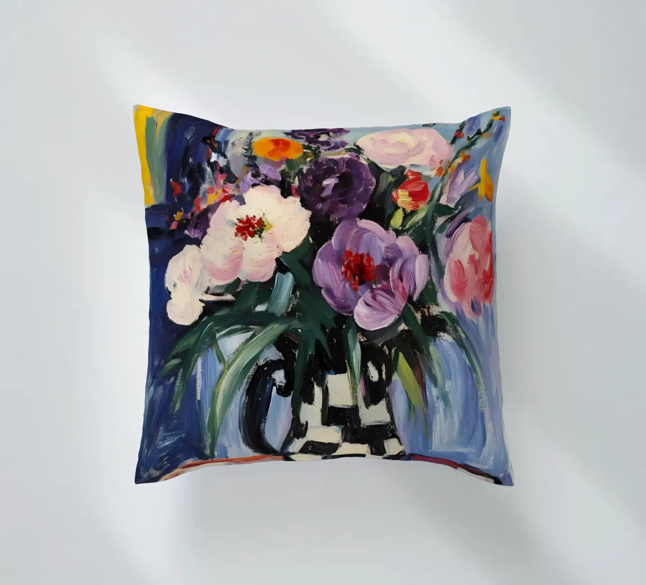 Peonie in vaso cuscino da IamHomeStudio
