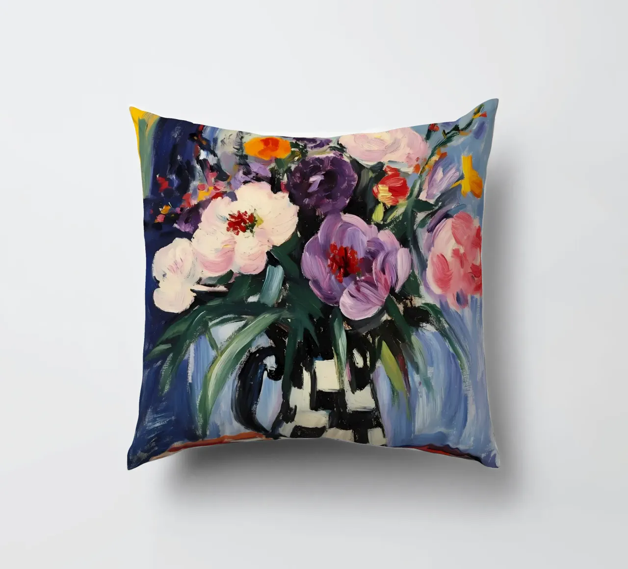 Peonie in vaso cuscino da IamHomeStudio