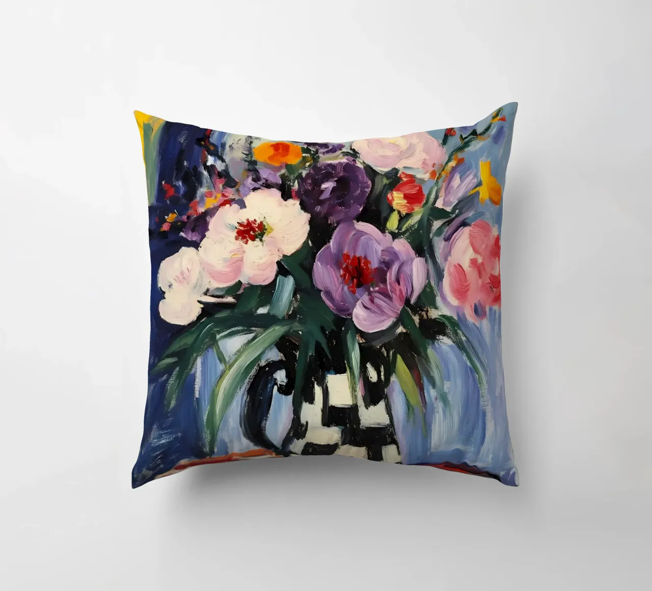 Peonie in vaso cuscino da IamHomeStudio